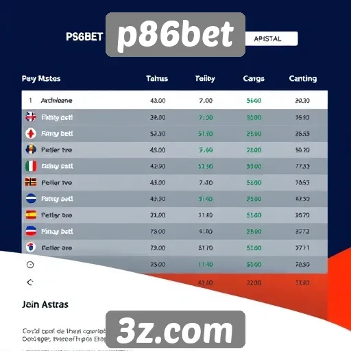 Avaliação das opções de apostas no p86bet
