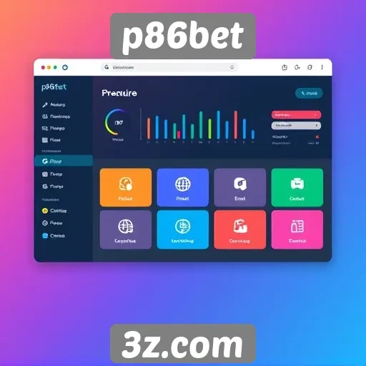 Interface do usuário do p86bet é intuitiva
